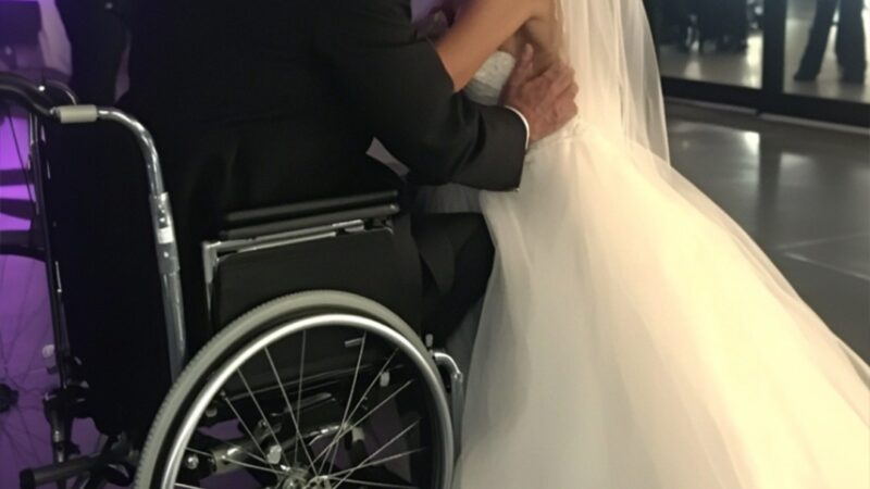 Bride Doesn’t Want Her Dad in Wheelchair to Walk Her Down the Aisle until She Sees Him on TV — Story of the Day