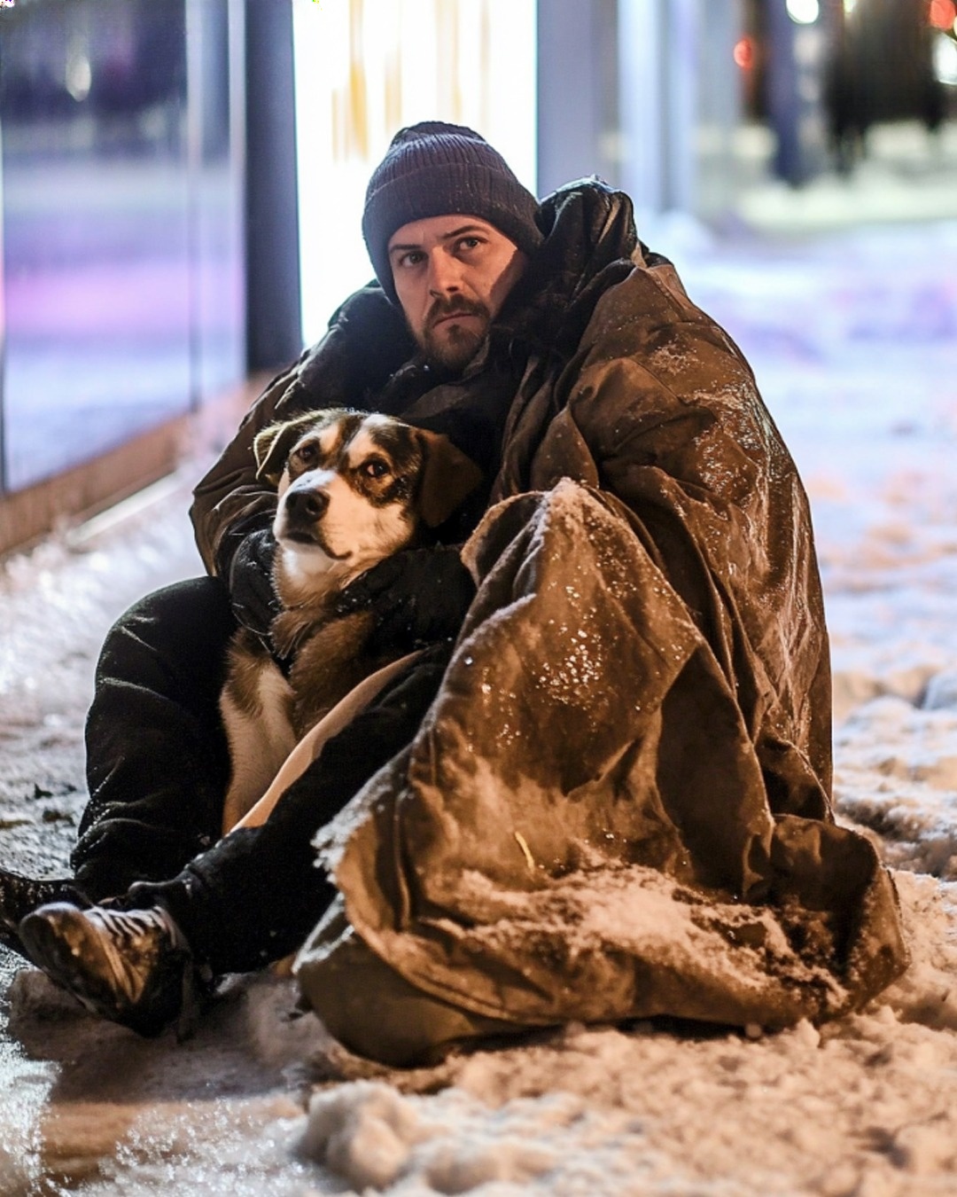 I Bought Shawarma and Coffee for a Homeless Man – He Gave Me a Note That Changed Everything