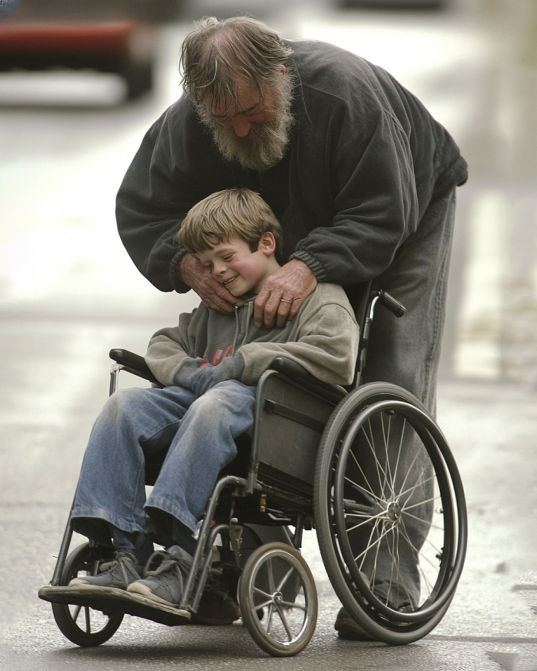 Disabled Homeless Man Gave His Wheelchair to a Poor Boy Who Couldn’t Walk – 5 Years Later, the Boy Found Him to Repay His Kindness